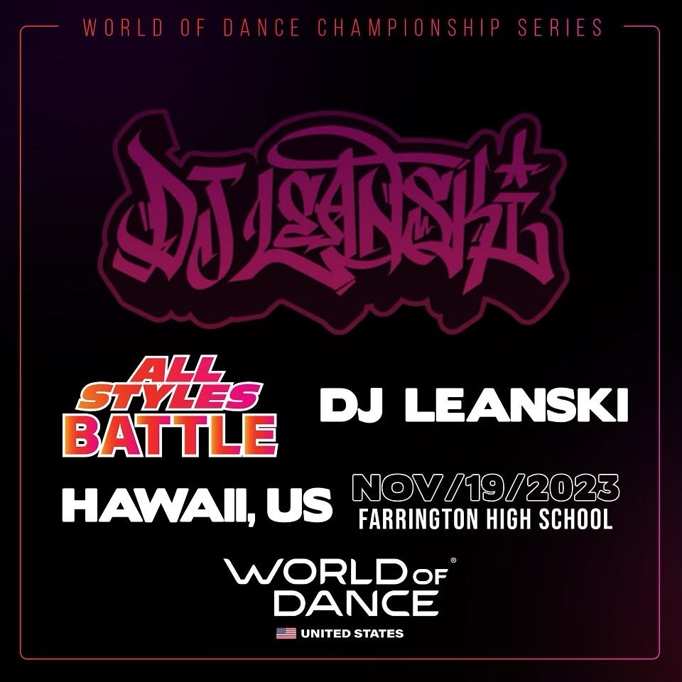 World of Dance All Styles Battle flyer